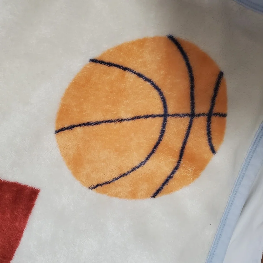 Tiddliwinks Baby Blanket Sports Ball Plush Soccer Football Baseball Basketball